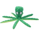 Pibende plyslegetøj til hunde 32×8 cm Octopus Interaktivt legetøj med lyd Holdbart plyslegetøj til at tygge og hente 4