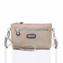 Piccola borsa a tracolla da donna in nylon e poliestere Tasca frontale con zip Manico per polso e tracolla 22 x 12 x 6 cm 1