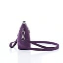 Piccola borsa a tracolla da donna in nylon e poliestere Tasca frontale con zip Manico per polso e tracolla 22 x 12 x 6 cm 11