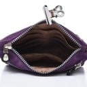 Piccola borsa a tracolla da donna in nylon e poliestere Tasca frontale con zip Manico per polso e tracolla 22 x 12 x 6 cm 13