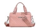 Piccola borsa a tracolla da donna Motivo trapuntato Due maniglie corte e una larga tracolla regolabile con moschettoni Nylon e poliestere 20 4