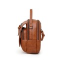 Piccola borsa da donna in pelle artificiale con manico e tracolla regolabile Pockets frontale con zip Apertura per auricolari 20 x 17 x 8 cm 4