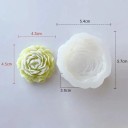 Piccola formina per la creazione di sapone peonia in silicone 5,4 x 5,7 cm 2