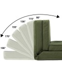 Piccola sofa letto 90 x 57 x 53 cm con materasso, comoda poltrona divano per ospiti in soggiorno o camera da letto 3