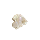 Piccolo fermaglio per capelli a forma di cuore Spona decorativa mini clip in plastica rigida Accessorio per capelli carino per acconciature 2