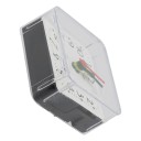 Piccolo orologio analogico 6x3x5,8 cm Cifera facilmente leggibile Suono forte Portatile con batteria AA Per camera da letto Ufficio In viaggio 4