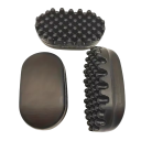 Piccolo spazzola in silicone per capelli Pettine da styling unisex portatile per capelli ricci e afro Facile da risciacquare resistente arricciacapelli 4