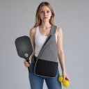 Pickleball sada 2 pálky a 2 míčky v batohu přes rameno 40 x 20 x 1,4 cm Grafitový karbon Černé s bílým vzorem Pro děti i dospělé 3
