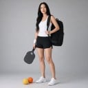 Pickleball sæt med ketsjere og bolde samt taske 40 x 20 x 1,4 cm Letvægts ketsjere af grafitkarbon Sorte med hvidt mønster Til indendørs og udendørs 2