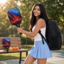 Pickleball-Schlägerset mit Bällen und Tasche 40 x 20 x 1,4 cm Graphit-Kohlenstofffaser Leichte Schläger Lava-Motiv Für Indoor- und Outdoor-Spiel 5