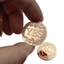 Pièce en métal double face de 2,5 cm avec les inscriptions Oui et Non de chaque côté Pièce pour aider à la prise de décision Oui et Non Pièce de collection en or 6