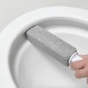 Piedra pómez limpiadora para WC con empuñadura de plástico Piedra pómez para fregar el inodoro Superficie porosa y rugosa Dimensiones 24 x 3,5 x 3,5 3