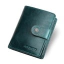 Pieni naisten lompakko aidosta nahasta Painonappikiinnitys Vetoketjullinen osio lokerolla ja sisätaskulla Mitat 12 x 9,5 x 3 cm 6