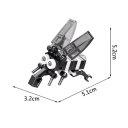 Pieni rakennussarja kärpästä 3,2 x 5,1 x 5,2 cm Mikro lohkot Setti 26 kpl 3D malli hyönteisestä Rakennuslelu lapsille Motoristen taitojen ja luovuuden kehittäminen 2