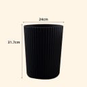 Pieni roskakori 31,7 x 24 cm pyöreä muovinen suurempi kompakti kylpyhuoneeseen toimistoon kotiin ja työhuoneeseen 4