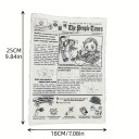 Piepende kauwspeeltje voor honden 25 x 18 cm Pluche kranten Pet Paper Toy Knisperend honden speeltje tegen stress Interactieve speeltjes 2