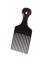 Pieptene de coafură cu dinți largi Afro Pick, furculiță din plastic pentru părul creț, volum și styling pentru coafuri africane 1