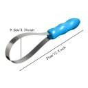 Pieptene pentru îngrijirea cailor 31x9,5 cm ABS oțel inoxidabil perie de echitație racletă antiderapantă pieptene pentru animale de fermă animale 2