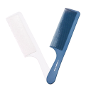 Pieptene profesional pentru tăierea părului din plastic antistatic cu mâner plat și dinți fini pentru separarea cărării și stilizarea părului 5