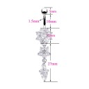 Piercing sexy pour le nombril avec pendentif J1597 2