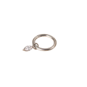 Piercingring 1,0 mm x 6 mm av titanlegering Silverhängande kroppssmycke för öra näsa läpp bryn 5