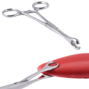 Piercingtang 8 mm Roestvrij staal Fijne open C-vorm Professioneel gereedschap voor nauwkeurige grip en werk met piercing 2