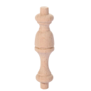 Pierna de madera para muebles perfil decorativo torneado 7,5 cm madera maciza natural clara pata para cómoda armario mueble 1
