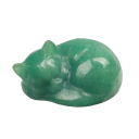 Pietra minerale intagliata a forma di gatto 4 cm minerale naturale figura decorativa in pietra per collezionisti e interni 4