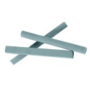 Pietre abrasive a forma di aste 3 pz per affilare coltelli e strumenti Profilo quadrato triangolare e rotondo Carburo 320 grit 10 x 1 cm 1