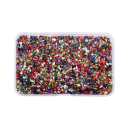 Pietre di vetro tritate per resina 80 g Materiale decorativo scintillante per colata di gioielli, arte e creazioni fai da te con scatola 24