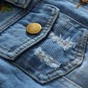 Pige denimjakke 8