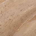 Pige nederdel Ensfarvet Guld med glimmer Blonde Over knæene Polyester Festlig elegant nederdel 5