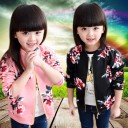 Pige-sweatshirt med blomsterprint L1850 1