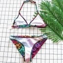 Pigebikini med dyremønstre 3