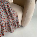 Pigenederdel med blomster L1079 4
