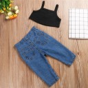 Piger crop top og jeans L1390 2