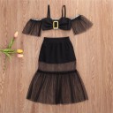 Piger crop top og nederdel L1309 5