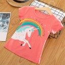 Piger enhjørning T-shirt B1431 4
