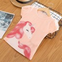 Piger enhjørning T-shirt B1431 9