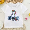 Piger enhjørnings-t-shirt B1499 6