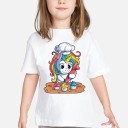 Piger enhjørnings-t-shirt B1499 19