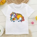 Piger enhjørnings-t-shirt B1499 2