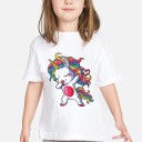 Piger enhjørnings-t-shirt B1499 13