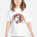 Piger enhjørnings-t-shirt B1499 17