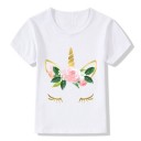 Piger enhjørnings-t-shirt B1545 4