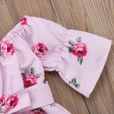 Piger heldragt med blomster T2694 4