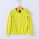 Piger sweater med knapper L597 4
