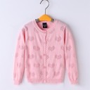 Piger sweater med knapper L597 3