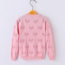 Piger sweater med knapper L597 2