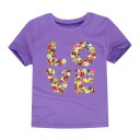 Piger T-shirt LOVE J3289 8